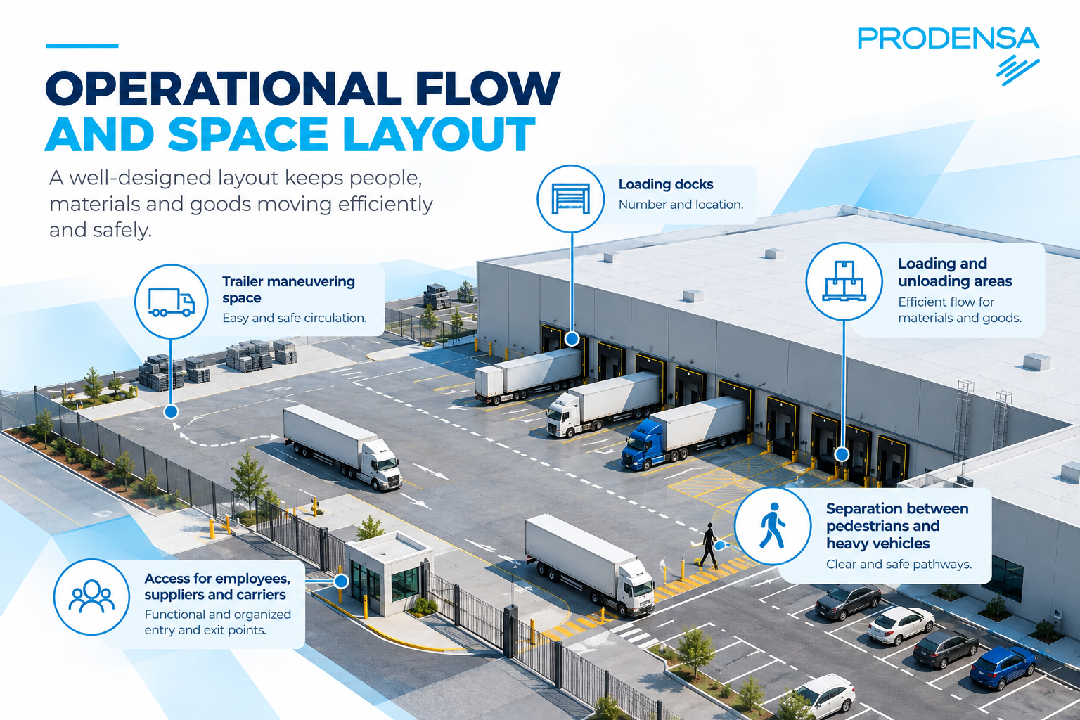 OP FLOW AND SPACE LAYOUT - SITE SELECTION PRODENSA